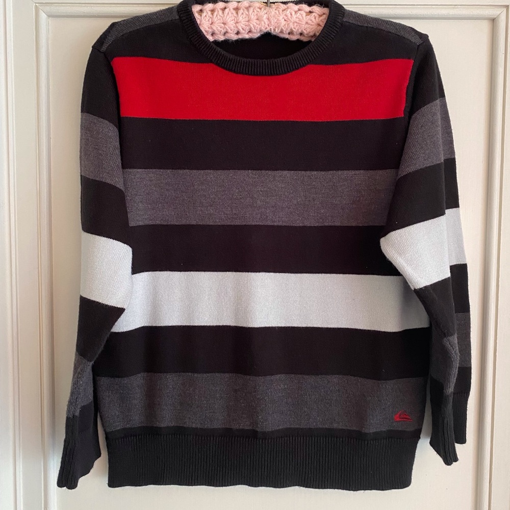 Quiksilver  Boys 6 Wide Stripe Sweater
